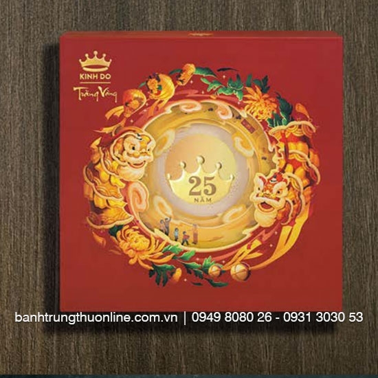 Các mẫu hộp bánh trung thu trăng vàng Kinh Đô cao cấp - BabyPlaza.net