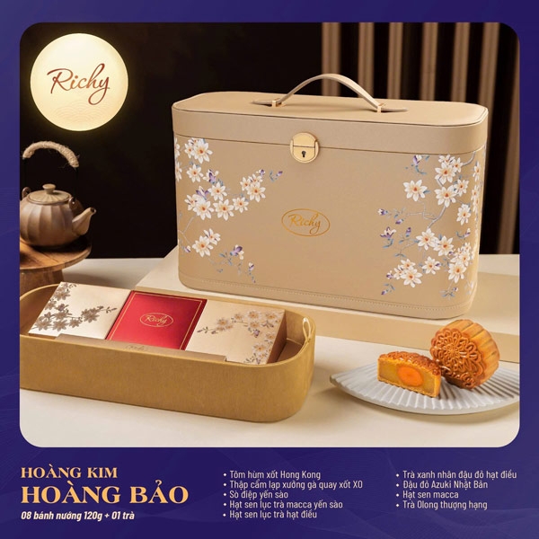 Bánh trung thu Richy 2025 - Hoàng Kim - Hoàng Bảo